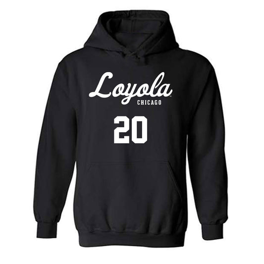 Loyola - NCAA Men's Soccer : Grant Bailey - Replica Shersey Hooded Sweatshirt-0