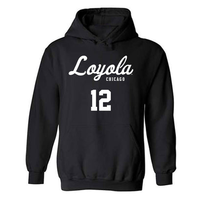 Loyola - NCAA Men's Soccer : Luka Ivancic - Replica Shersey Hooded Sweatshirt-0
