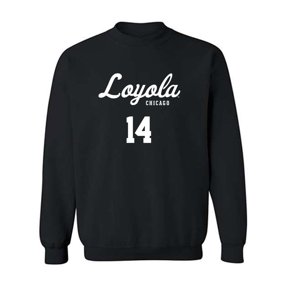 Loyola - NCAA Men's Soccer : Daniel Firs - Replica Shersey Crewneck Sweatshirt-0