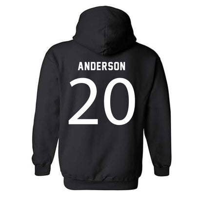 Loyola - NCAA Women's Soccer : Olivia Anderson - Replica Shersey Hooded Sweatshirt-1