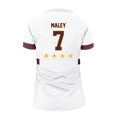 Loyola - NCAA Women's Volleyball : Kate Maley - White Volleyball Jersey-1