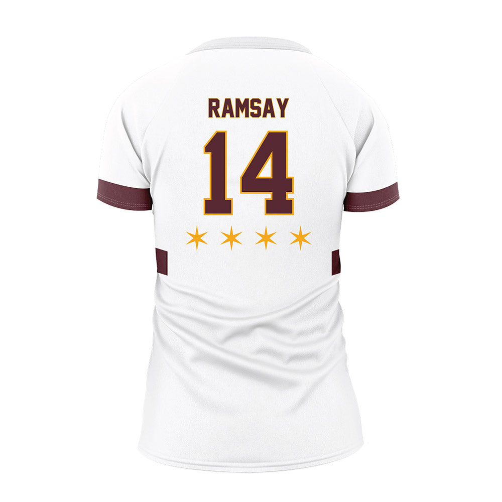 Loyola - NCAA Women's Volleyball : Ella Ramsay - 2025 White Volleyball Jersey-1
