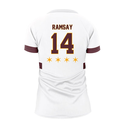 Loyola - NCAA Women's Volleyball : Ella Ramsay - 2025 White Volleyball Jersey-1