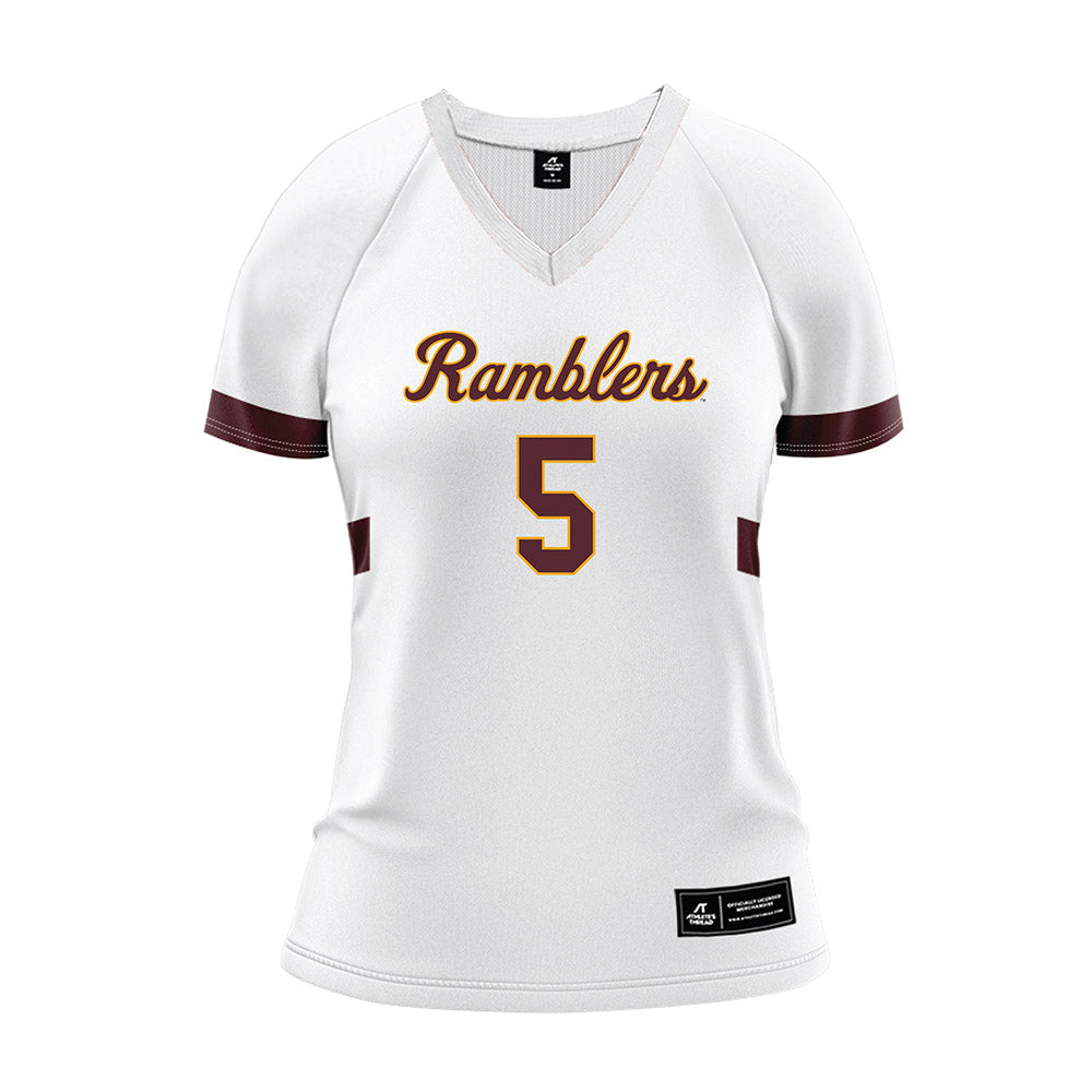Loyola - NCAA Women's Volleyball : Emma Henry - White Volleyball Jersey-0