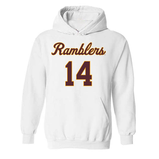 Loyola - NCAA Women's Volleyball : Ella Ramsay - 2025 Replica Shersey Hooded Sweatshirt-0