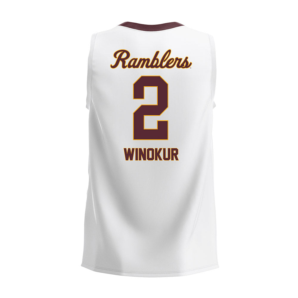 Loyola - NCAA Men's Volleyball : Benjamin Winokur - 2025 White Volleyball Jersey-1