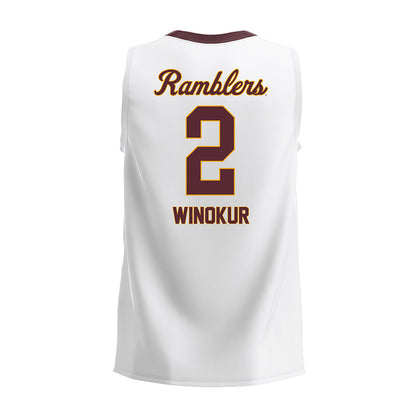 Loyola - NCAA Men's Volleyball : Benjamin Winokur - 2025 White Volleyball Jersey-1