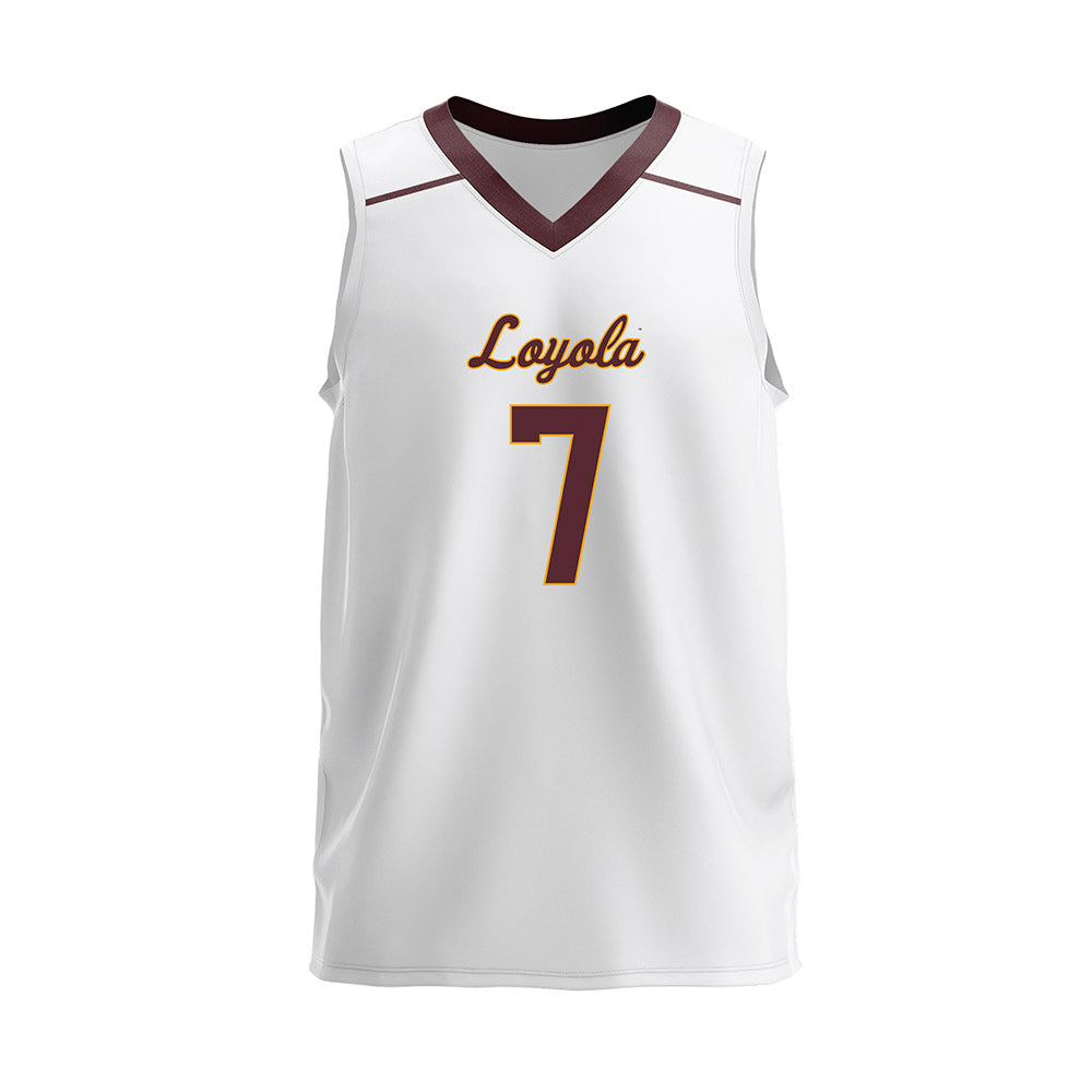 Loyola - NCAA Men's Volleyball : Jake Read - 2025 White Volleyball Jersey-0