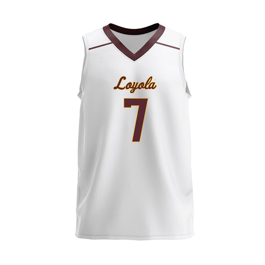 Loyola - NCAA Men's Volleyball : Jake Read - 2025 White Volleyball Jersey-0