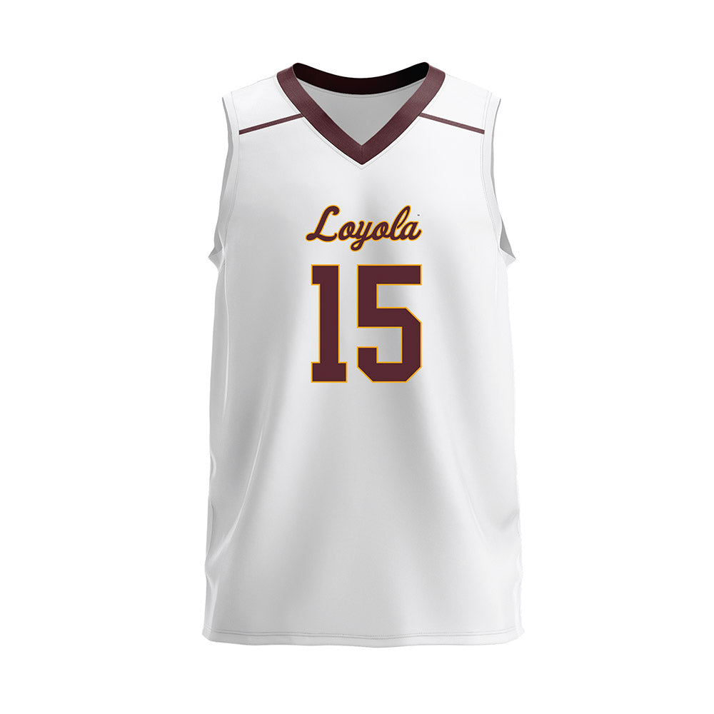 Loyola - NCAA Men's Volleyball : William Hatch - 2025 White Volleyball Jersey-0