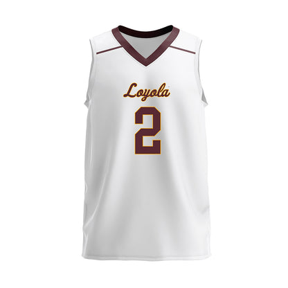 Loyola - NCAA Men's Volleyball : Benjamin Winokur - 2025 White Volleyball Jersey-0