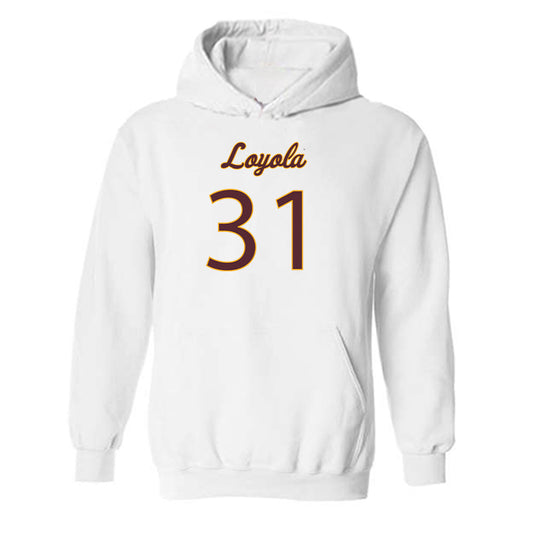 Loyola - NCAA Men's Volleyball : Gavin O'Brien - Replica Shersey Hooded Sweatshirt-0