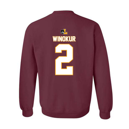 Loyola - NCAA Men's Volleyball : Benjamin Winokur - Replica Shersey Crewneck Sweatshirt-1