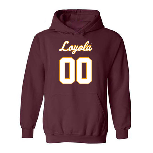 Loyola - NCAA Men's Volleyball : Aleksandar Sosa - Replica Shersey Hooded Sweatshirt-0