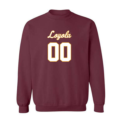 Loyola - NCAA Men's Volleyball : Aleksandar Sosa - Replica Shersey Crewneck Sweatshirt-0