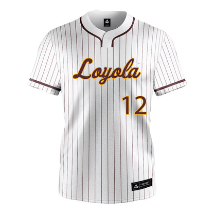 Loyola - NCAA Softball : Nat Lesnicki - White Jersey-0