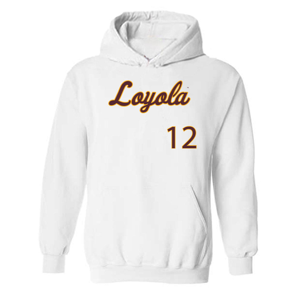 Loyola - NCAA Softball : Nat Lesnicki - Replica Shersey Hooded Sweatshirt-0