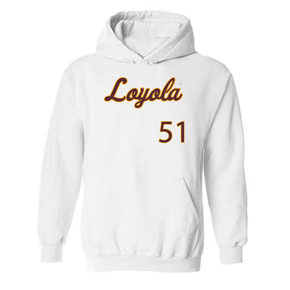 Loyola - NCAA Softball : Abbie Gregus - Replica Shersey Hooded Sweatshirt-0