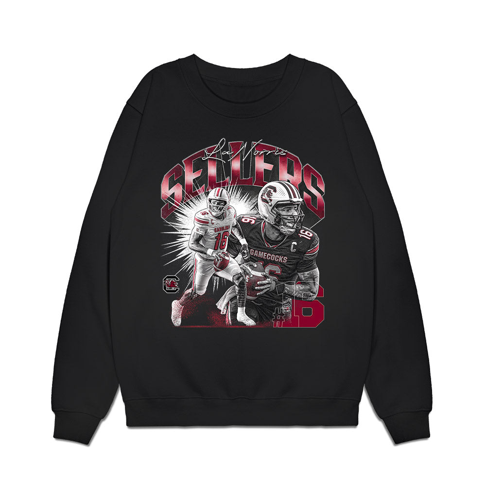 South Carolina - NCAA Football : LaNorris Sellers - Collage Premium Crewneck Sweatshirt-0