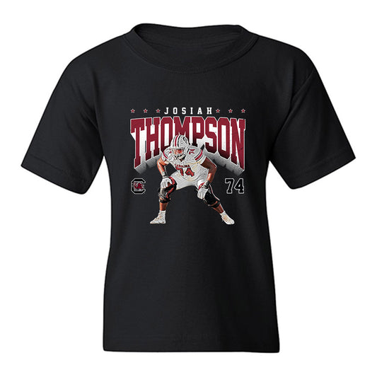 South Carolina - NCAA Football : Josiah Thompson - Collage Youth T-Shirt-0