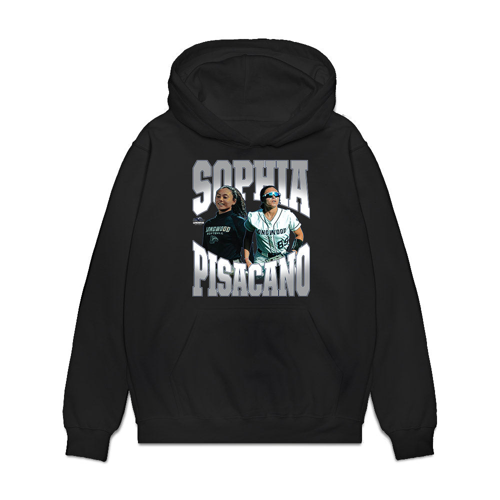 Longwood - NCAA Softball : Sophia Pisacano - Collage Premium Hooded Sweatshirt-0
