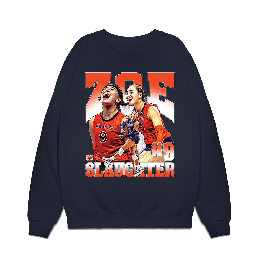 Auburn - NCAA Women's Volleyball : Zoe Slaughter - Collage Premium Crewneck Sweatshirt-0