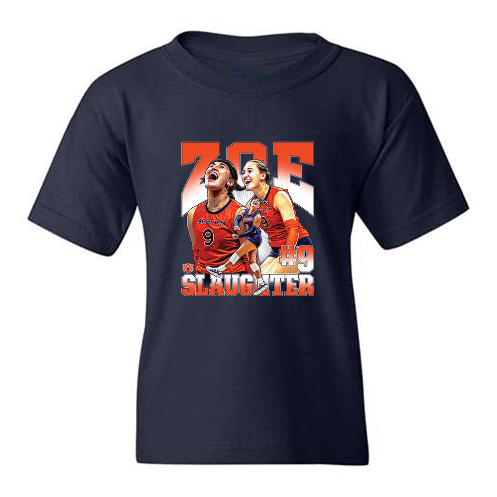 Auburn - NCAA Women's Volleyball : Zoe Slaughter - Collage Youth T-Shirt-0