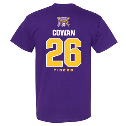 LSU - NCAA Baseball : Zac Cowan - National Championship Shersey T-Shirt-1