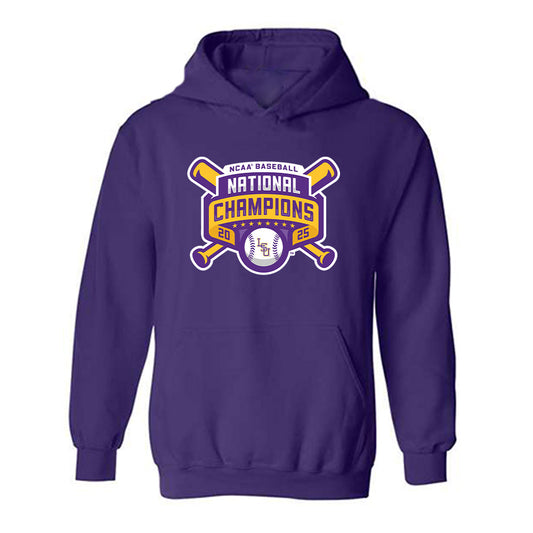 LSU - NCAA Baseball : Luis Hernandez - National Championship Shersey Hooded Sweatshirt-0