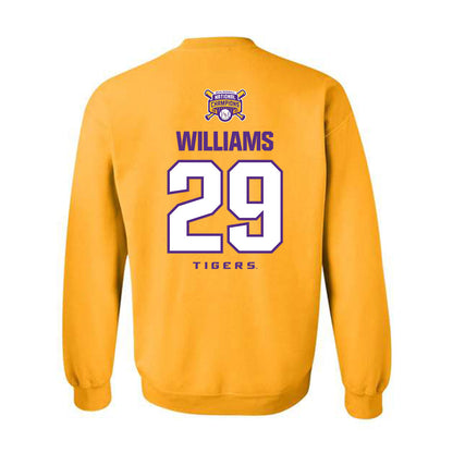 LSU - NCAA Baseball : Cooper Williams - National Championship Shersey Crewneck Sweatshirt-1