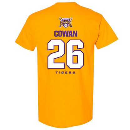 LSU - NCAA Baseball : Zac Cowan - National Championship Shersey T-Shirt-1