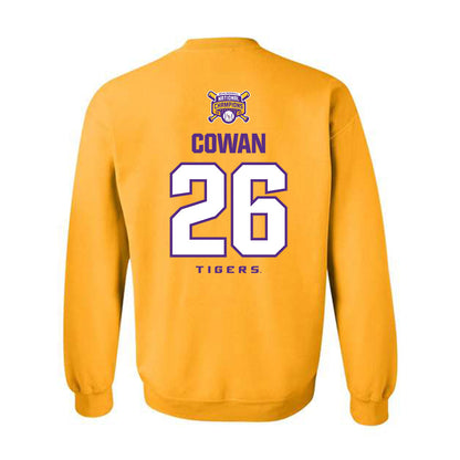 LSU - NCAA Baseball : Zac Cowan - National Championship Shersey Crewneck Sweatshirt-1