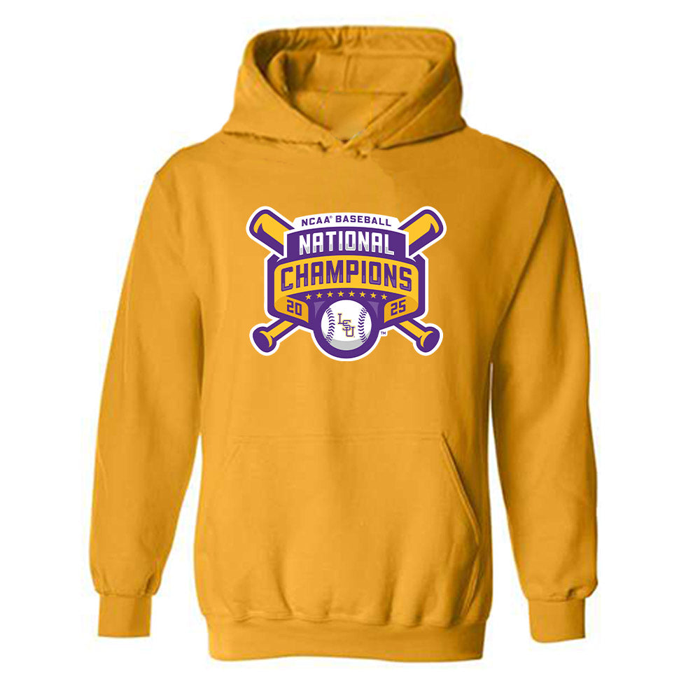 LSU - NCAA Baseball : Cooper Williams - National Championship Shersey Hooded Sweatshirt-0
