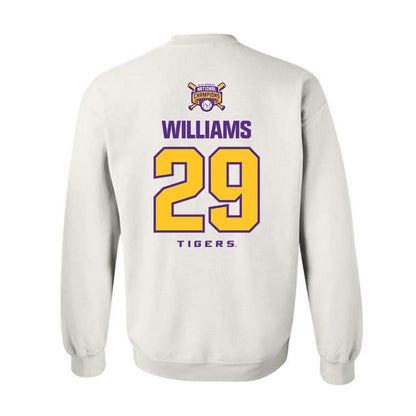 LSU - NCAA Baseball : Cooper Williams - National Championship Shersey Crewneck Sweatshirt-1