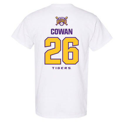 LSU - NCAA Baseball : Zac Cowan - National Championship Shersey T-Shirt-1
