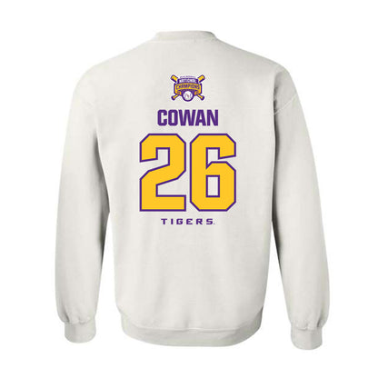 LSU - NCAA Baseball : Zac Cowan - National Championship Shersey Crewneck Sweatshirt-1