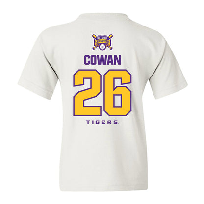 LSU - NCAA Baseball : Zac Cowan - National Championship Shersey Youth T-Shirt-1