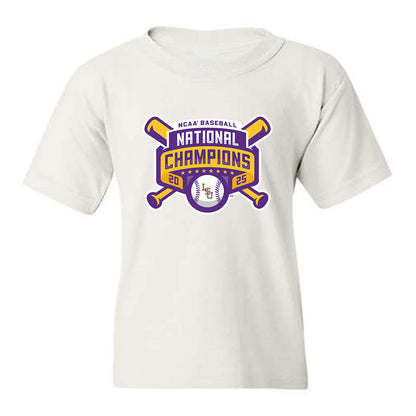 LSU - NCAA Baseball : Jace Rinehart - National Championship Shersey Youth T-Shirt-0