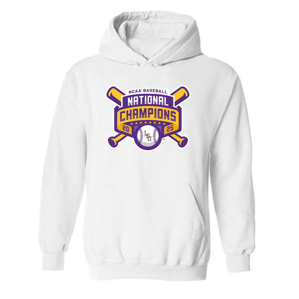 LSU - NCAA Baseball : Tanner Reaves - National Championship Shersey Hooded Sweatshirt-0