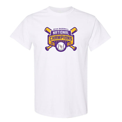 LSU - NCAA Baseball : Zac Cowan - National Championship Shersey T-Shirt-0