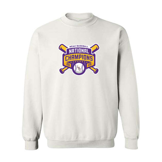 LSU - NCAA Baseball : Jace Rinehart - National Championship Shersey Crewneck Sweatshirt-0