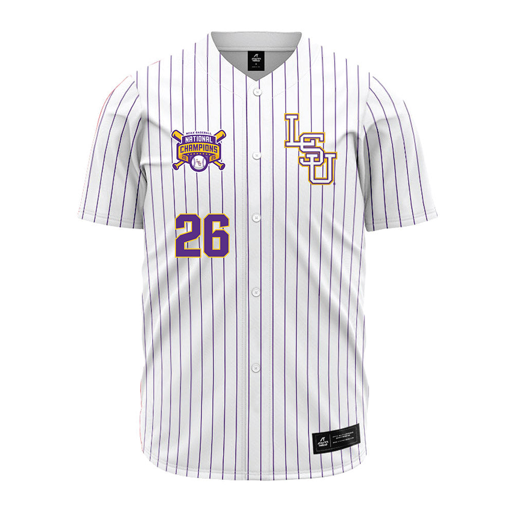 LSU - NCAA Baseball : Zac Cowan - National Championship Jersey-0