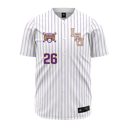 LSU - NCAA Baseball : Zac Cowan - National Championship Jersey-0