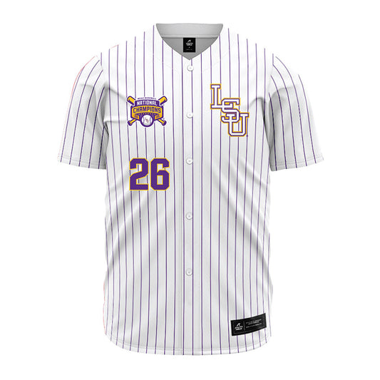 LSU - NCAA Baseball : Zac Cowan - National Championship Jersey-0