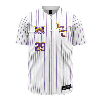 LSU - NCAA Baseball : Cooper Williams - National Championship Jersey-0