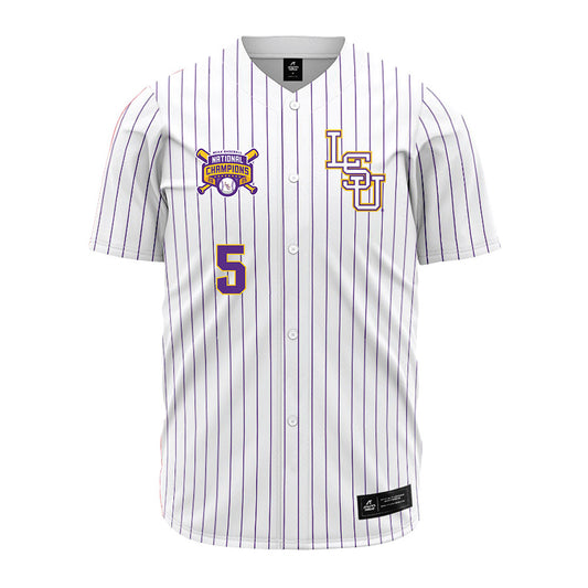 LSU - NCAA Baseball : Tanner Reaves - National Championship Jersey-0