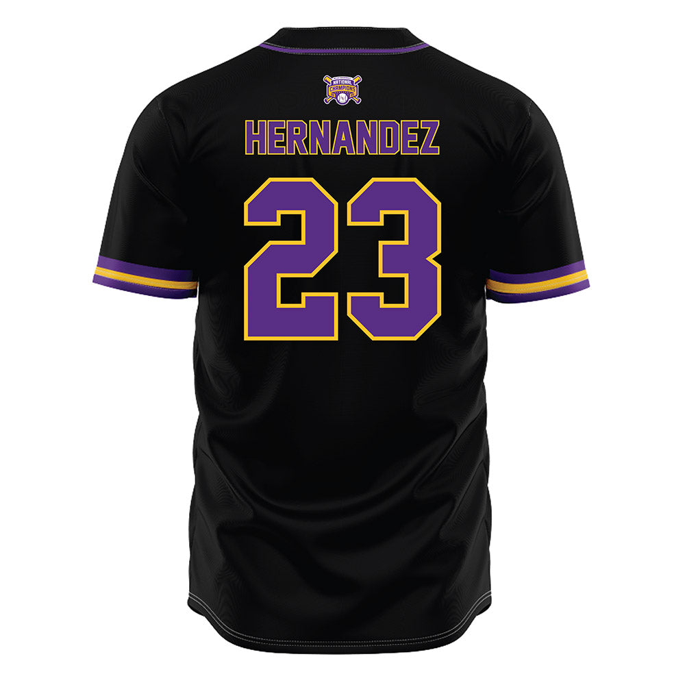 LSU - NCAA Baseball : Luis Hernandez - National Championship Jersey-1
