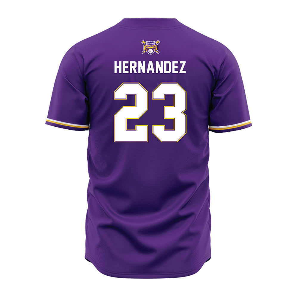LSU - NCAA Baseball : Luis Hernandez - National Championship Jersey-1