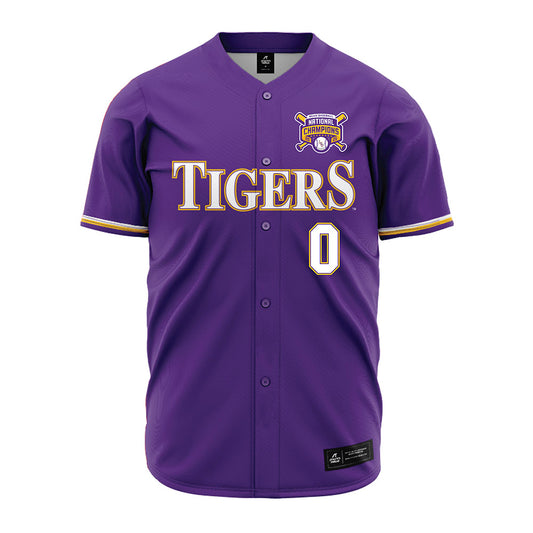 LSU - NCAA Baseball : Jace Rinehart - National Championship Jersey-0
