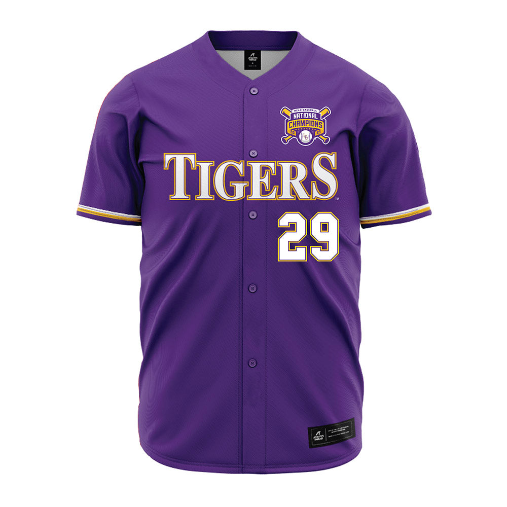 LSU - NCAA Baseball : Cooper Williams - National Championship Jersey-0